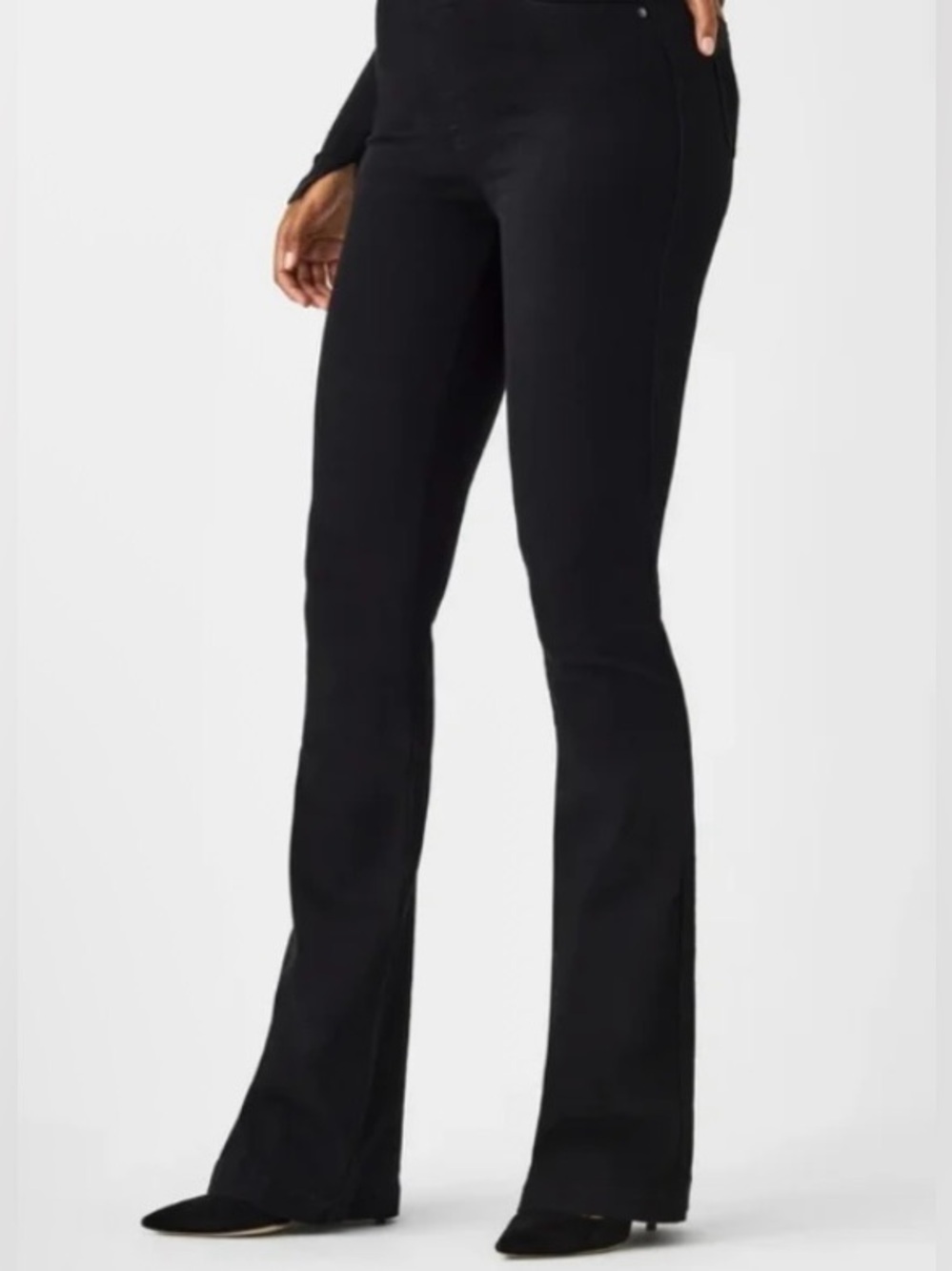SPANX Black Flare Pants - Size 1X Petite NWT